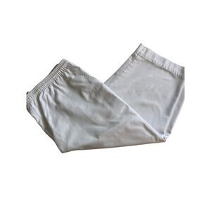 Koret Francisca White Cropped Pull On Elastic Pants Size 16